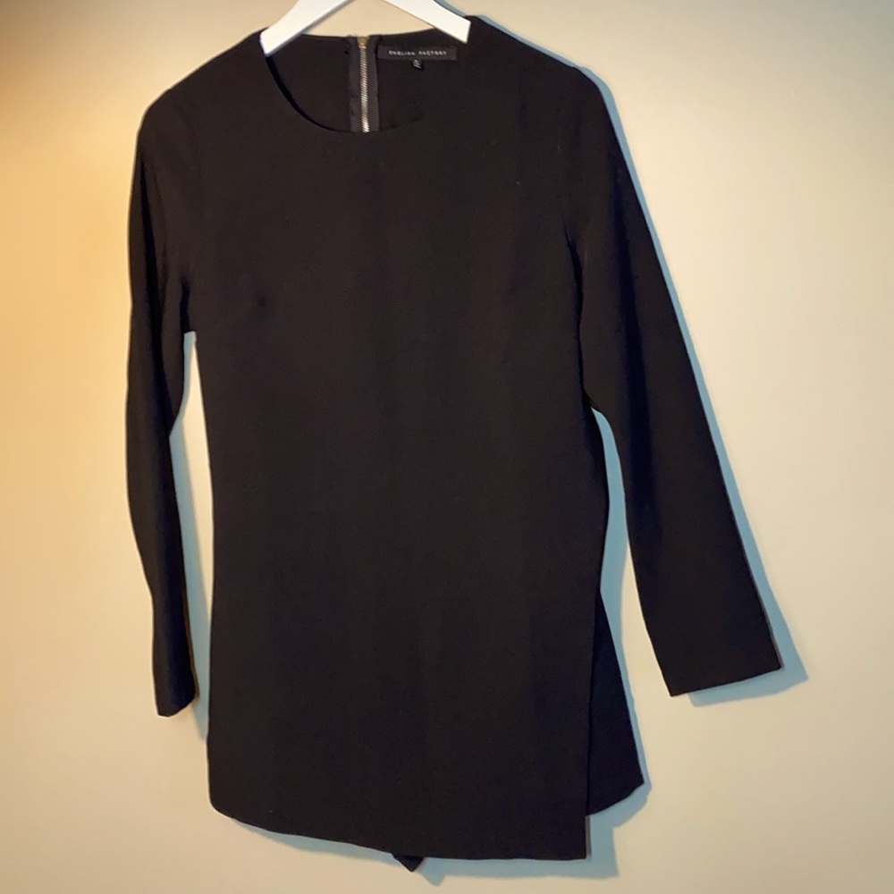 Black Romper Skort in Medium